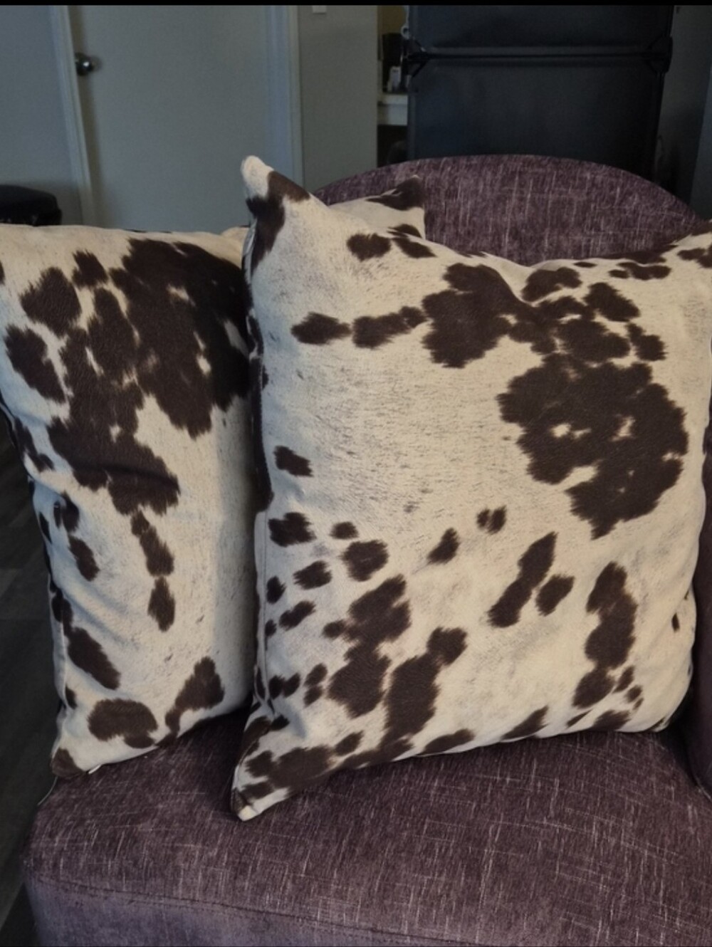 Cow Print Accent Pillow Set🩵🐮✨️✨️